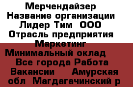 Мерчендайзер › Название организации ­ Лидер Тим, ООО › Отрасль предприятия ­ Маркетинг › Минимальный оклад ­ 1 - Все города Работа » Вакансии   . Амурская обл.,Магдагачинский р-н